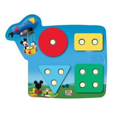 Imagem de Encaixe Divertido Formas E Cores 17 Peças Mickey Didático - Vmp Papeis