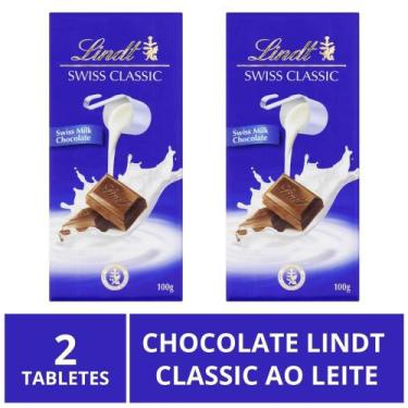 Imagem de Chocolate Lindt Classic, Sabor, 2 barras de 100g