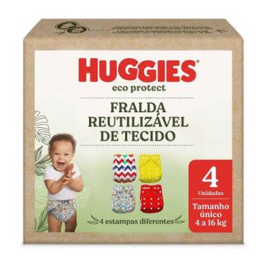 Imagem de Fralda Huggies Eco Protect Reutilizável de Tecido Tamanho Único Estamp