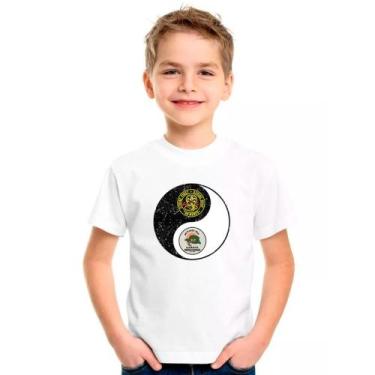 Imagem de Camiseta Infantil Cobra Kai 01 - DESIGN CAMISETAS, Branco, 4