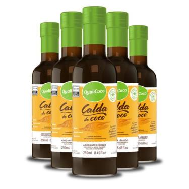 Imagem de Kit 5 Calda de Coco da QualiCoco 250ml - Qualicôco