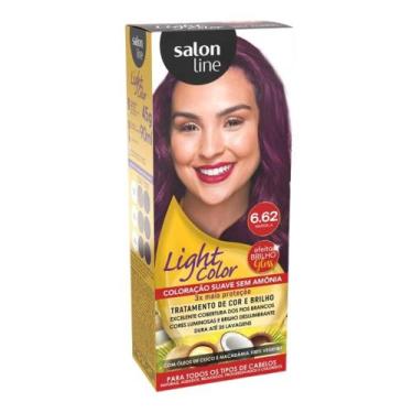 Imagem de Coloração suave salon line light color 6.62 marsala
