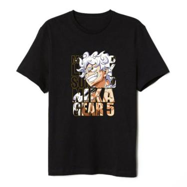 Imagem de Camiseta Anime Nika Gear 5 Masculina Feminina Algodão - Fenix camiseta
