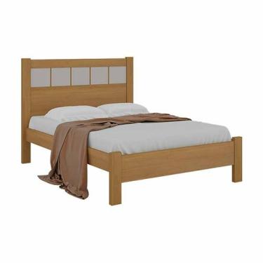 Imagem de Cama Casal Primícia Plus D'Doro Móveis Cinamomo/Off White