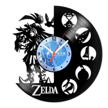 Imagem de Relógio De Parede Disco Vinil Jogos e Games - Legend Of Zelda 02 - VJG