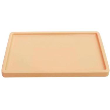 Imagem de Bandeja Retangular 30x18cm Nude - 01 unidade - Só Boleiras - Rizzo Emb