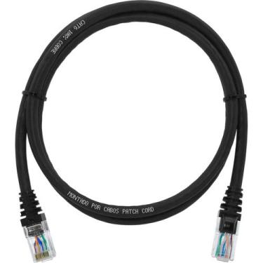 Imagem de Cabo De Rede 90 CM Patch Cord Cat6 UTP Furukawa Preto - CABOS PATCHCOR