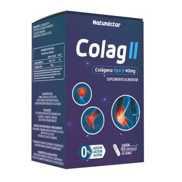 Imagem de Colágeno Tipo II 500mg Natunéctar - 60 Cápsulas