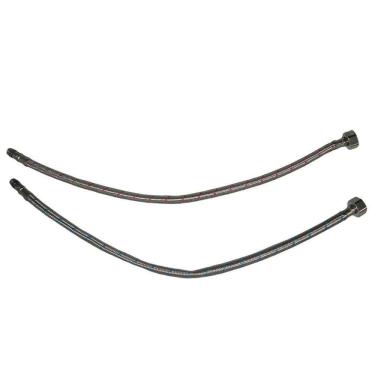 Imagem de Engate Par Rabicho Monocomando Mangueira Flexivel Agua Quente Fria Misturador Torneira Pia Cozinha Cuba Banheiro