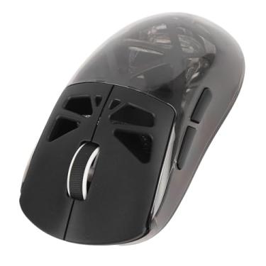 Imagem de Mouse Sem Fio Recarregável RGB, Mouse Ergonômico para Jogos Com Conexão 2.4G/BT/com Fio para PC Android Chrome OS, até 15 Dias de Vida útil da Bateria, Vermelho Verde Azul Ciano