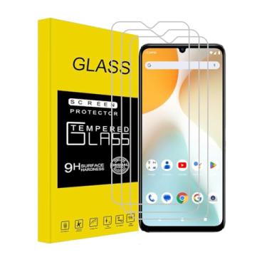 Imagem de rlbmnyz [Pacote com 3 protetores de tela compatíveis com BLU G44/BLU G64, vidro temperado, dureza 9H, antiarranhões, sem bolhas, fácil de instalar (transparente)