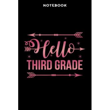 Imagem de Notebook Hēllō Third Grādē Mēmē Pink Bāck tō Schōōl 3rd grādē Nicē: 6x9 inch, over 100 pages/Lined Journal,Homeschool,Book,Financial,Event,A Blank