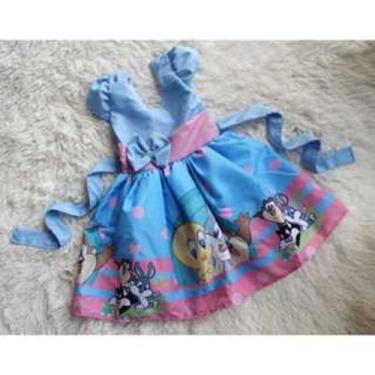 Imagem de Vestido Menina Infantil Simples Temático Looney Tunes Baby - EDYNHOKID