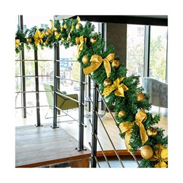 Imagem de Belas Guirlanda de Natal Extra Longa para Shopping Varanda Decoração de Outono Guirlanda Artificial ao Ar Livre para Interior com Luz - 270 cm/106 pol diverso