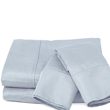 Imagem de Hotel Exclusive Conjunto de lençóis 1000 MBQ 1000 CVC, azul névoa, Queen