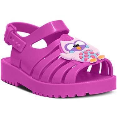 Imagem de Sandália Rasteira Infantil Nº 19 Ao 26 Feminina Menina 12.68 (Rosa Pink, BR, Criança de 1 a 3 anos, Numérico, 24)