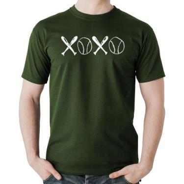 Imagem de Camiseta Algodão Xoxo Baseball - Foca na Moda, Musgo, GG