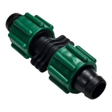 Imagem de Feito nos EUA - Pacote com 5 - Acoplamento de tubo de irrigação de fita gotejamento premium (5/20.3 cm - 1/5.1 cm ou .1,587.5 cm - .1,638.3 cm) Conector Perma-Loc universal Encaixe de travamento