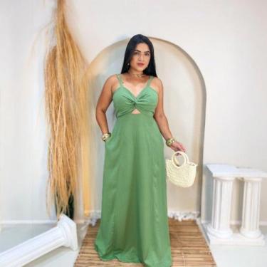 Imagem de Vestido Longo Keila em Viscosarja Moda Sofisticada Feminina - Miss Flo