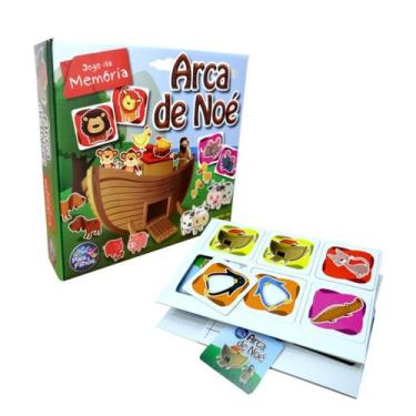 Imagem de Jogo Da Memória Arca De Noé Infantil Educativo Para Crianças - Pais e 