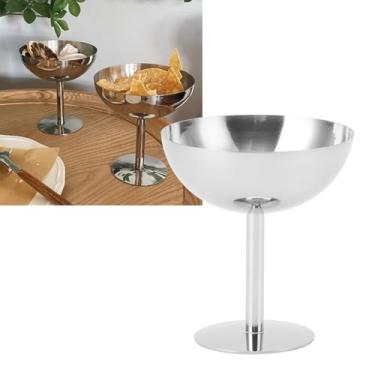 Imagem de Taça de sorvete de aço inoxidável de grau alimentício segura para lava-louças Taça de champanhe estável para festa, família, bar, café