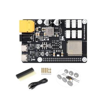 Imagem de Placa de driver de servo motor de acionamento direto, integra ESP32 e circuito de controle, suporta 2.4G W-i-F-i, suporta controle de motores de cubo DDSM400 6-CH via ESP32 UART ou Type-C, compatível