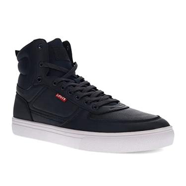 Imagem de Levi's Bota masculina Liam Hi NL casual fashion, Azul-marinho/branco, 41