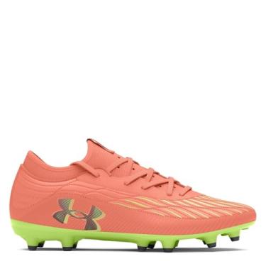 Imagem de Under Armour Tênis unissex para adultos com chuteira Magnetico Select 4, (800) Flare Laranja/Laranja Flare/Preto, 5 Women/3.5 Men