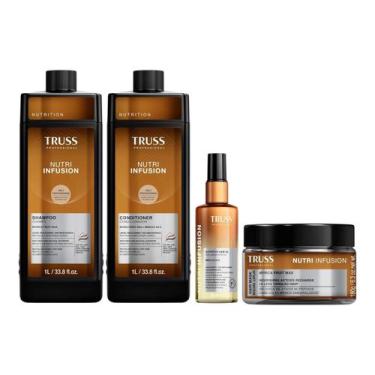 Imagem de Kit Truss Nutri Infusion - Shampoo 1L + Condicionador 1L + Máscara 180