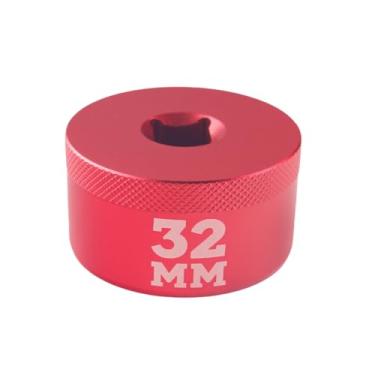 Imagem de DEWHEL Soquete para garfo de bicicleta 32 mm 3/8 soquete plano compatível com série Fox 36/38/40