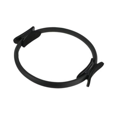 Imagem de oshhni Pilates Circle 33 cm Exercício de resistência ao corpo de construção corporal anel de fitness para mulheres para pernas na cintura músculo, Preto