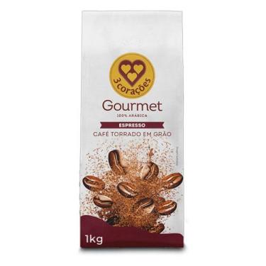 Imagem de Café em Grãos 3 Corações Espresso Gourmet 1kg - Três Corações