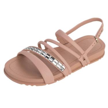Imagem de Sandália Feminina Flatform Brilho Diamante Acolher Grendha