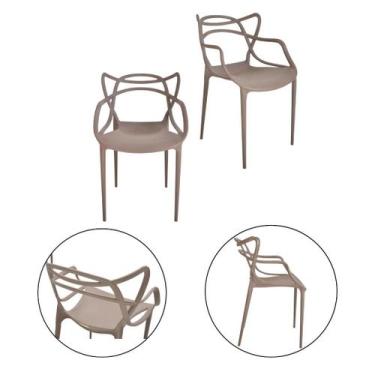 Imagem de Kit 2 Cadeiras Allegra p/ Varanda Escritório Lazer Comércio - Simple D