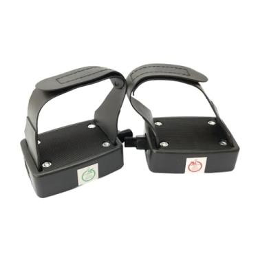 Imagem de UGPLM 2 peças Pedais de bicicleta de exercício Substituição peças de reposição Equipamento portátil Pedais de ciclismo interno para rosca de parafuso em