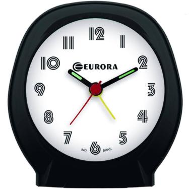Imagem de Despertador Quartz Eurora Ref: 2696-034 Preto Redondo
