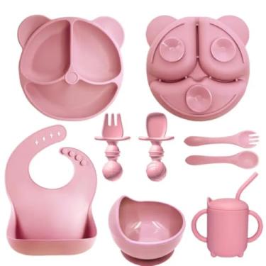 Imagem de Kit de Alimentação para Bebê, 8 Peças, Silicone, Iniciação Alimentar