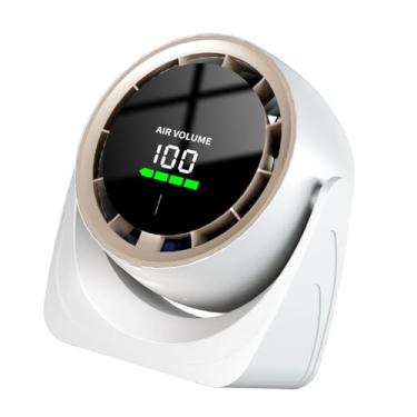 Imagem de Kuntesetty Fã da mesa do ventilador da mesa 100 Velocidade ajustável Vento forte ventilador de resfriamento de ar silencioso Ventilador portátil para viagens ao, Branco