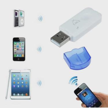Imagem de Adaptador Receptor Bluetooth Usb Pendrive Carro Musica