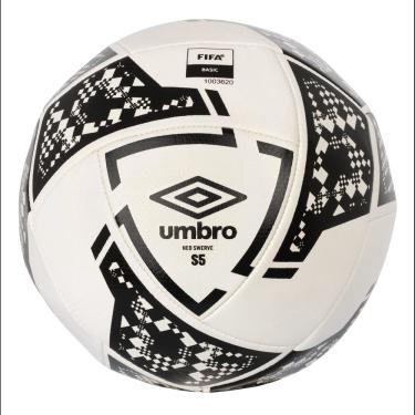 Imagem de Bola de futebol Umbro Neo Swerve tamanho 4 branca/preta