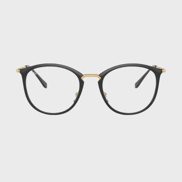 Imagem de Óculos de Grau Preto e Dourado Ray-Ban RX7140