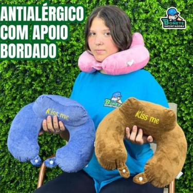 Imagem de Almofada de Pescoço para Carro e Avião - Lavável e Macia - Toy King