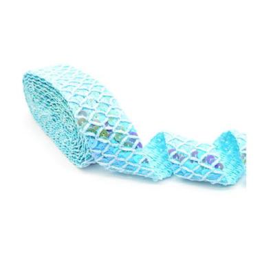Imagem de Passamanaria entremeio 3.5cm cor 006 azul bebê metro - CARRETEL