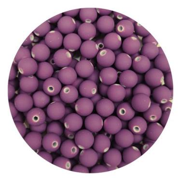 Imagem de Miçanga Emborrachada 8mm 200un p/ Montar Pulseira Infantil Terço Brinc