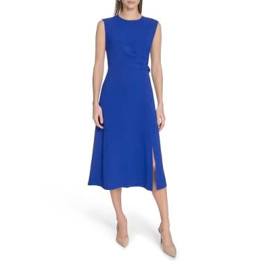 Imagem de Calvin Klein Vestido feminino leve de festa, Ultramarino, 44