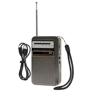 Imagem de Rádio AM FM,Rádio Multibanda - Entrada para Fones de 3.5mm, Estéreo para Acampamento, Viagens, Ar Livre e Preparação para Emergências