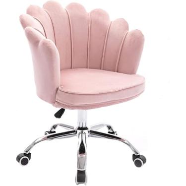 Imagem de Cadeira De Mesa Ergonômica Cadeira De Escritório Cadeira De Escritório Em Casa Assento Acolchoado De Altura Ajustável Com Rodízios Para Adolescentes Adultos Quarto Sala De Estudo, Beige