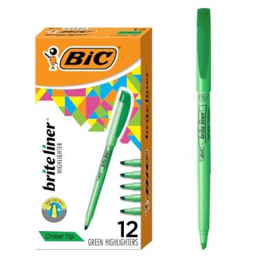 Imagem de BIC, Marca Texto, Marking, Verde Fluorescente, 12 Unidades