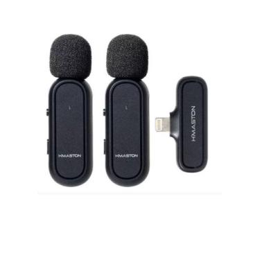 Imagem de Microfone sem Fio Duplo Profissional Lapela Entrada Lightining - penin