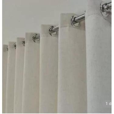 Imagem de Cortina Palha Forro Com Linho 6.00 X 2.90 - Vigui